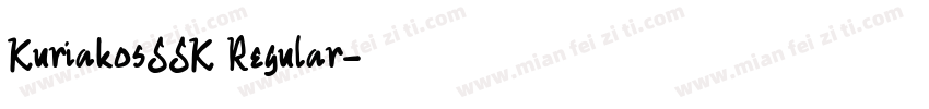 KuriakosSSK Regular字体转换